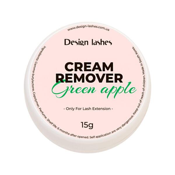 Ремувер кремовий для вій Design Lashes Green Apple, Зелене яблуко 15 г