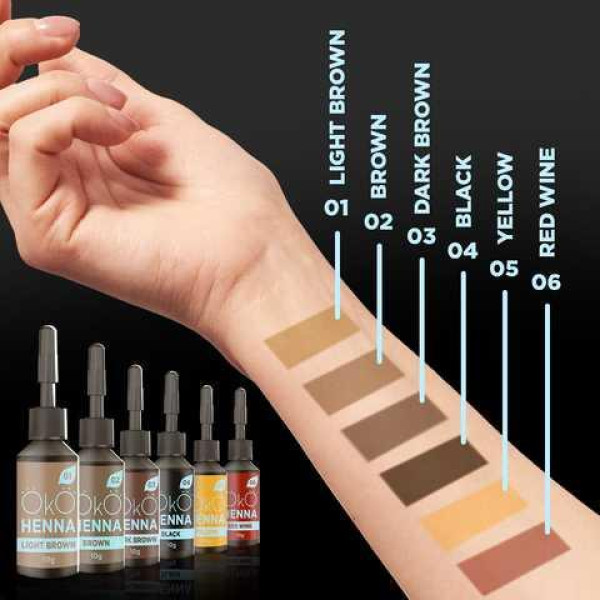 Хна для брів OKO Power Powder, 01 Light Brown, 5 г Хна для брів OKO Power Powder, 01 Light Brown, 5 г