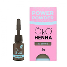 Хна для брів OKO Power Powder, 02 Brown, 5 г