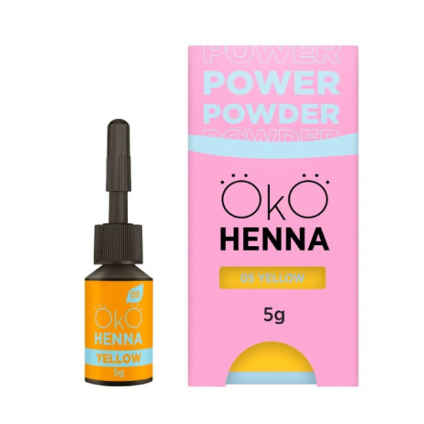 Хна для бровей OKO Power Powder, 05 Yellow, 5 г