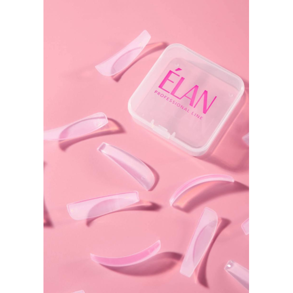 Силіконові бігуді, валики для ламінування ELAN WOW LASH 6 пар (рожеві)