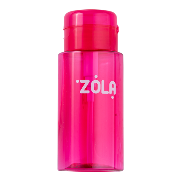 Пластикова ємність для рідини з помпою-дозатором ZOLA, 180 мл (рожева)