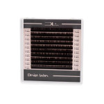 Вії Design Lashes Mix темний шоколад 0,07 C - 5-7 мм (10 ліній) мікс