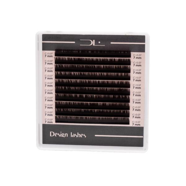 Вії Design Lashes Mix темний шоколад 0,07 C - 5-7 мм (10 ліній) мікс Вії Design Lashes Mix темний шоколад 0,07 C - 5-7 мм (10 ліній) мікс