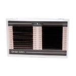 Ресницы Design Lashes Mix темный шоколад 0,07 D - 7-14 мм (24 линии) микс