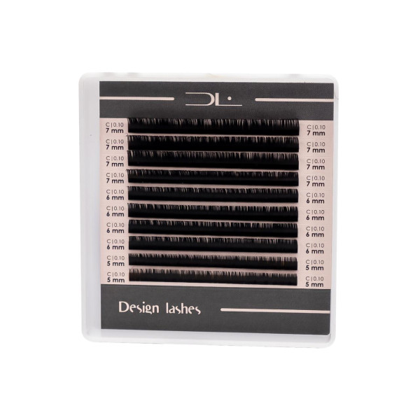 Вії Design Lashes Mix 0,10 C - 5-7 мм (10 ліній) мікс Вії Design Lashes Mix 0,10 C - 5-7 мм (10 ліній) мікс