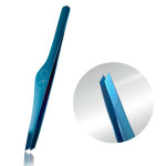 Пінцет для брів скошений OKO Blue Magic Premium
