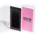 Вії темний шоколад PRIZMATIC - Sculptor lash, mix D 0,07 (7-13), 20 ліній Скульптор лаш мікс