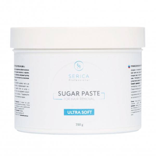 Ультра м'яка цукрова паста для шугарінгу Serica, Ultra soft, 750 г
