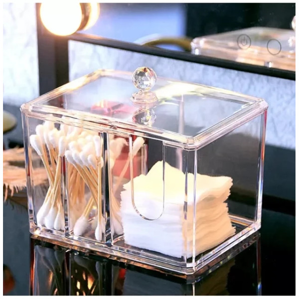 Органайзер контейнер багатофункціональний "Crystal box" прозорий низький Органайзер контейнер багатофункціональний "Crystal box" прозорий низький