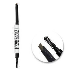 Механічний олівець для брів з щіточкою Permanent Lash&Brow - 01 темний холодний коричневий