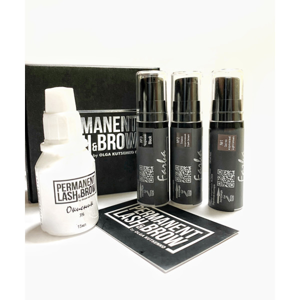 Набір для фарбування брів «MINI FARBA" Permanent lash&brow Набір для фарбування брів «MINI FARBA" Permanent lash&brow