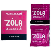 Фарба для брів з колагеном у саше ZOLA Eyebrow Tint With Collagen - 06 Blue Black (Синьо-чорний), 5 мл