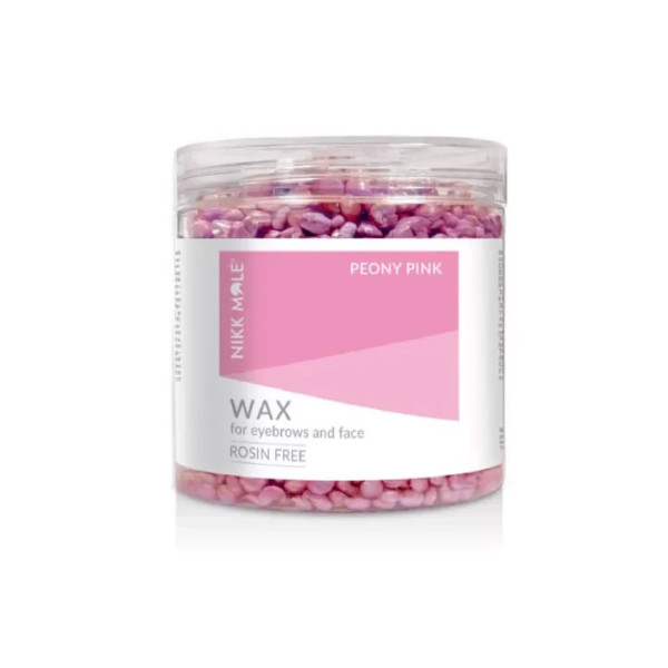 Віск у гранулах для брів та обличчя "Півонія" (Peony Pink) Nikk Mole, 100 г