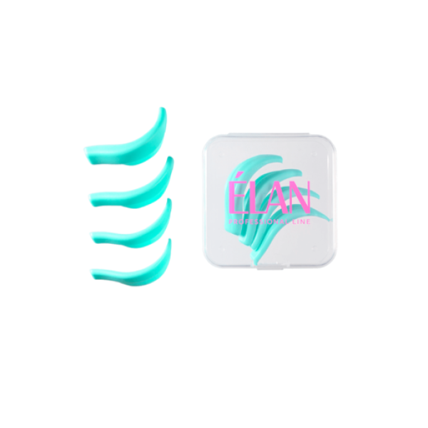 Силіконові бігуді, валики для ламінування вій  ELAN SOFT FLEX 4 пари (бірюзові)