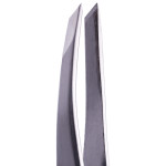 Пінцет скошений професійний для брів ZOLA SILVER NEW