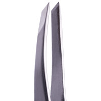 Пінцет скошений професійний для брів ZOLA SILVER NEW