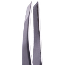 Пінцет скошений професійний для брів ZOLA SILVER NEW