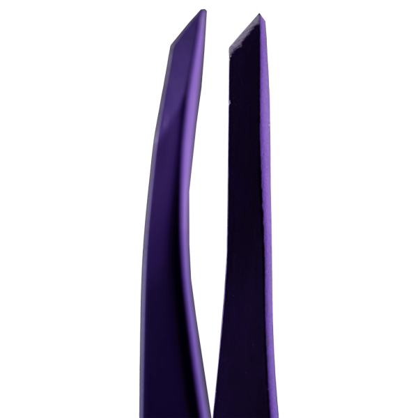 Пінцет скошений професійний для брів ZOLA VIOLET