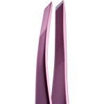 Пінцет скошений професійний для брів ZOLA LIGHT PINK