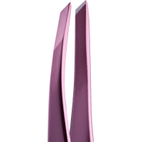 Пінцет скошений професійний для брів ZOLA LIGHT PINK