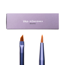Набір пензлів для брів і вій ZOLA x Romashka професійний