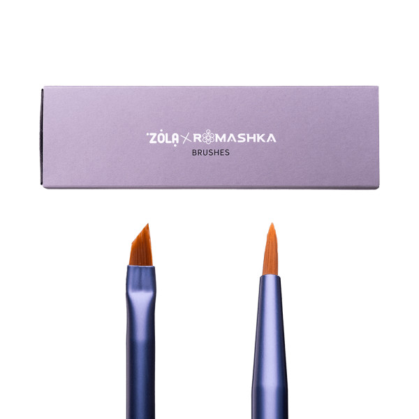 Набір пензлів для брів і вій ZOLA x Romashka професійний Набір пензлів для брів і вій ZOLA x Romashka професійний