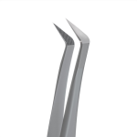 Пинцет профессиональный с насечками для ресниц Staleks Pro EXPERT 44 TYPE 12 (L-образный, 65')