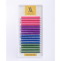 Вії ALIAS Color MIX Pink Neon/Violet/Blue/Green C 0.07 - 12 мм