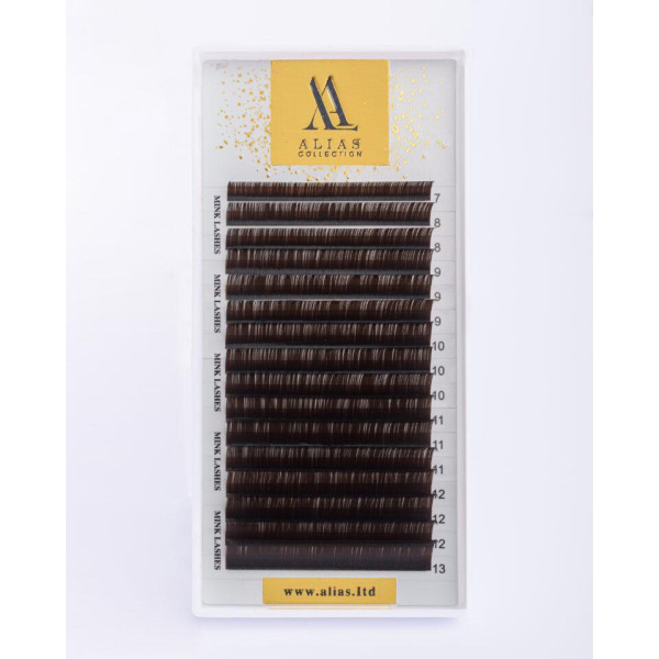 Вії ALIAS Dark Chocolate MIX L 0.07(7 - 13 мм) Вії ALIAS Dark Chocolate MIX L 0.07(7 - 13 мм)