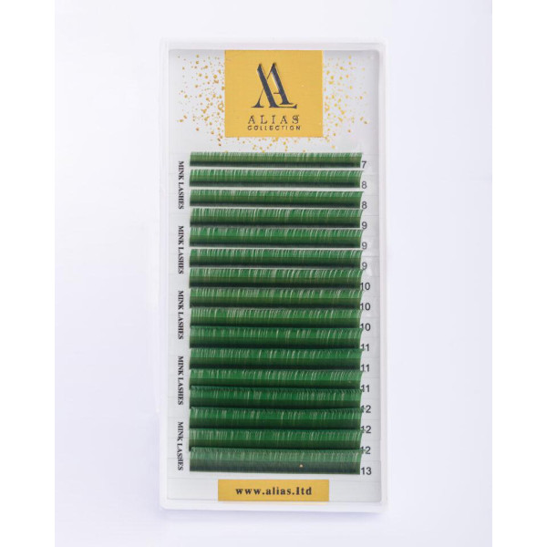 Вії ALIAS Green MIX C 0.07(8 - 14 мм) Вії ALIAS Green MIX C 0.07(8 - 14 мм)