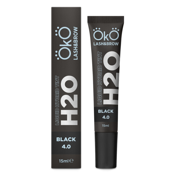 Краска для бровей и ресниц OKO H20 Liquid Hybrid Tint, BLACK 4.0, 15 мл