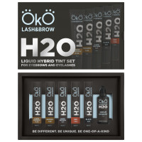 Набір фарби для брів та вій OKO H20 Liquid Hybrid Tint з окисником