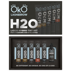 Набір фарби для брів та вій OKO H20 Liquid Hybrid Tint з окисником