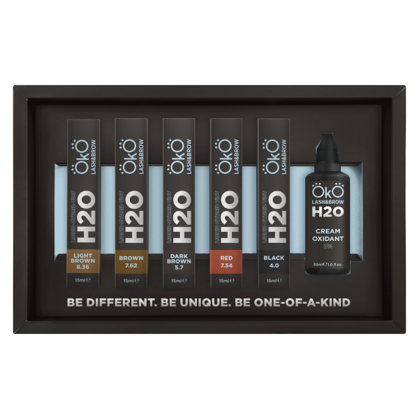 Набор краски для бровей и ресниц OKO H20 Liquid Hybrid Tint с окислителем Набор краски для бровей и ресниц OKO H20 Liquid Hybrid Tint с окислителем