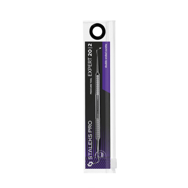 Лопатка педикюрная STALEKS PRO EXPERT 20 TYPE 2 (кюретка двусторонняя)