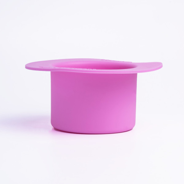 Силіконова чаша для воскоплаву WAX WARMER рожева, SCULPTOR