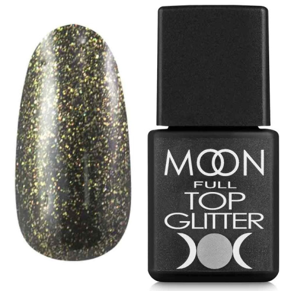 Топ для гель лака - Moon Full Top Glitter Gold №02, 8 мл (без липкого слоя) Топ для гель лака - Moon Full Top Glitter Gold №02, 8 мл (без липкого слоя)