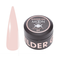 Моделирующий гель Moon Full Builder Gel №09 бело-розовый, 30 мл