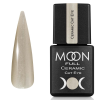 Гель-лак Кошачий Глаз Moon Full Ceramic Cat Eye gel №SC 533, 8 мл (серебристый мираж)