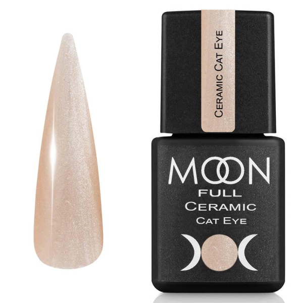 Гель-лак Кошачий Глаз Moon Full Ceramic Cat Eye gel №SC 535, 8 мл (шампанский шелк)