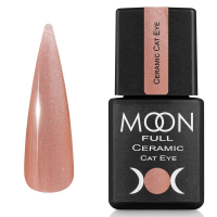 Гель-лак Кошачий Глаз Moon Full Ceramic Cat Eye gel №SC 537, 8 мл (персиковый сатин)