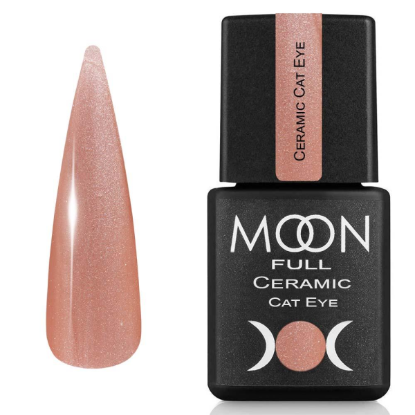 Гель-лак Кошачий Глаз Moon Full Ceramic Cat Eye gel №SC 537, 8 мл (персиковый сатин)