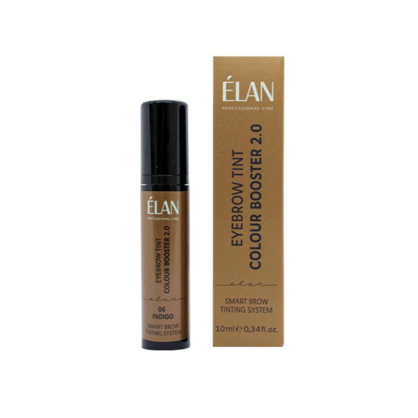 Бустер-концентрат Elan «EYEBROW TINT COLOUR BOOSTER 2.0»усилитель краски для бровей,06INDIGO,10 мл(срок реализ.до конца июля 2026)