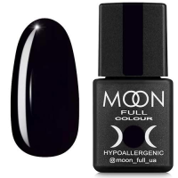 Гель-лак Moon Full color Gel polish №188 глибокий чорний, 8 мл