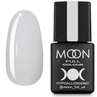 Гель-лак Moon Full color Gel polish №202 белый полупрозрачный с блестками, 8 мл