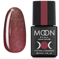 Гель-лак Moon Full color Gel polish №320 темно-розовый винтажный с мелким шиммером, 8 мл