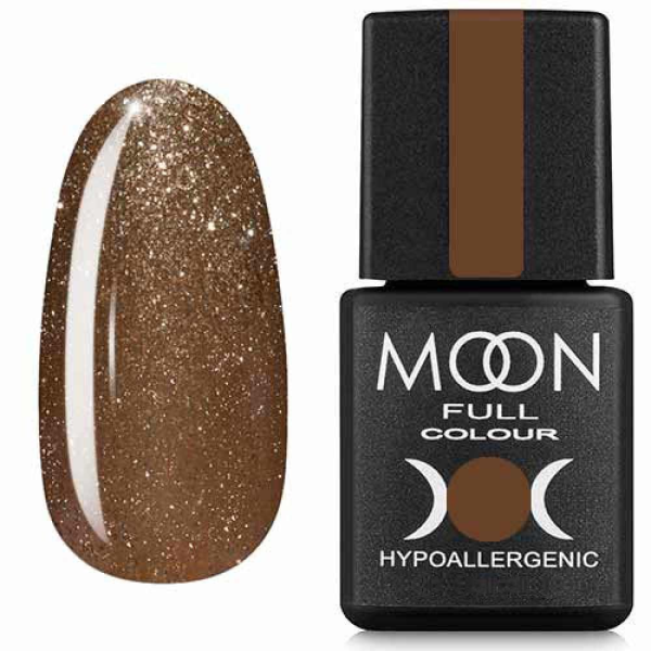 Гель-лак Moon Full color Gel polish №321 золотисто-бежевый с мелким шиммером, 8 мл