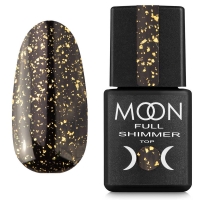 Топ для гель лаку - Moon Full Shimmer Top gold №1020, 8 мл (без липкого шару)