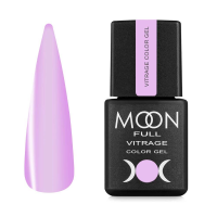 Гель-лак Moon Full Vitrage color Gel polish №02 лавандовая дымка, 8 мл